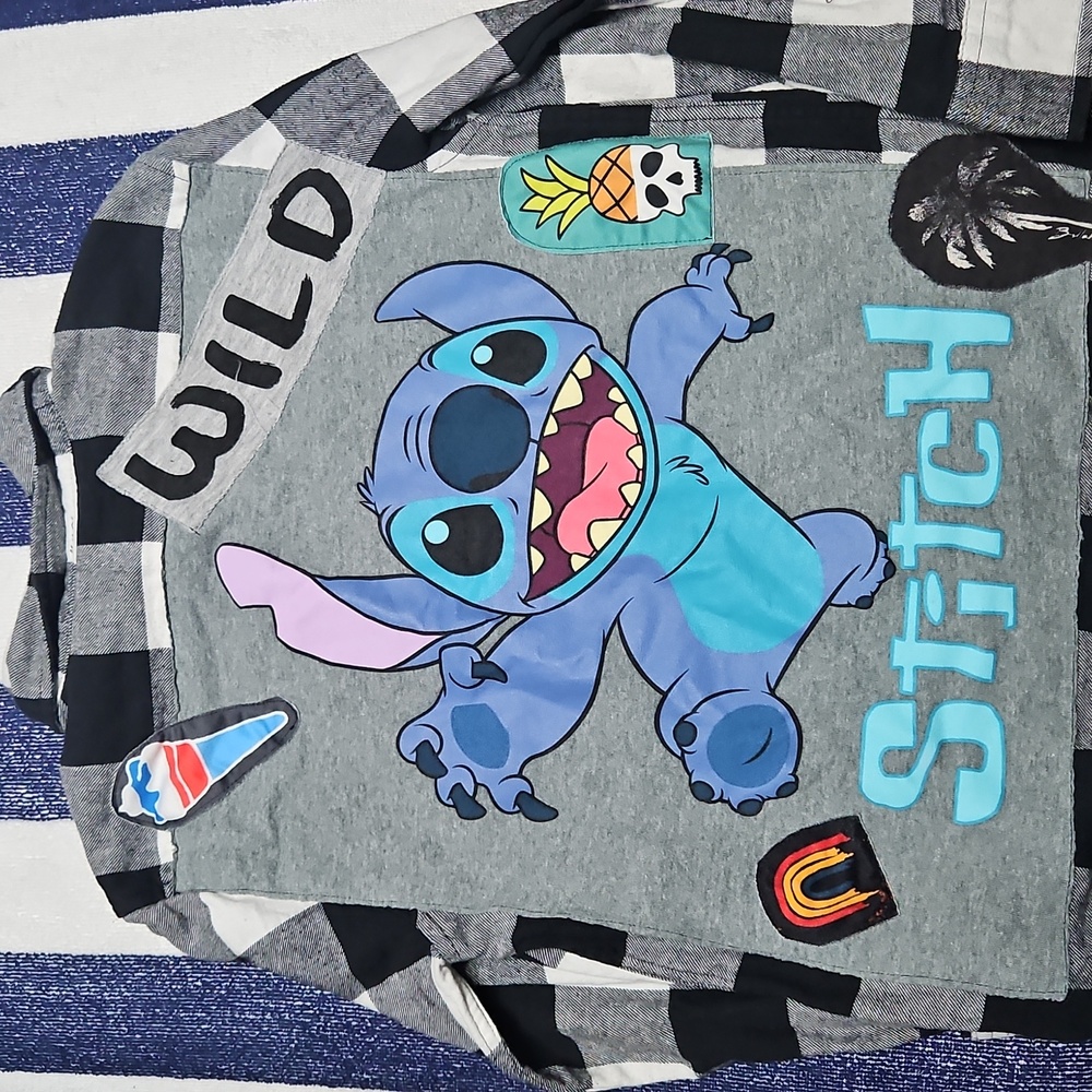 Stitch Graphic Long Sleeve Shirt